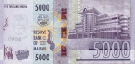 Malawi 5000 MK Tama Bank centralny 2024 P-71d