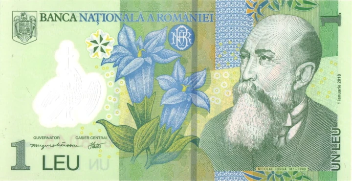 Rumunia 1 leu Nicolas Iorga 2025 P-117q