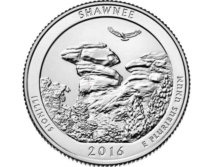 USA 25 c Park narodowy Shawnee 2016 nr 31
