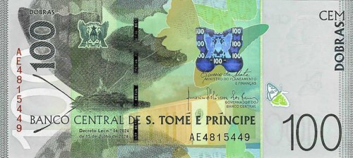 Wyspy Św. Tomasza 100 dobras Koczkodan 2024 P-80a