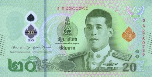 Tajlandia 20 baht Król Maha 2022 P-142a