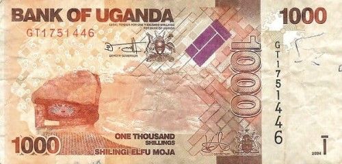 Uganda 1000 szylingów Antylopy 2024 P-49h