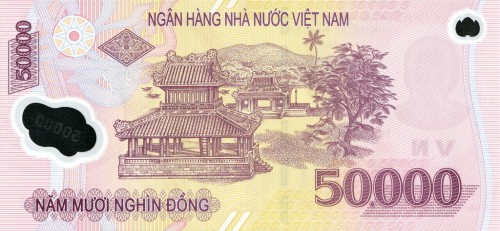 Wietnam 50 000 Dong Chu Tich Ho Minh 2023 P-121q