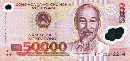 Wietnam 50 000 Dong Chu Tich Ho Minh 2023 P-121q