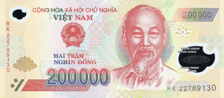 Wietnam 200 000 Dong Dżonka 2022 P-123m