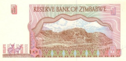 Zimbabwe 5 Z$ Kamienie 1997 p-5