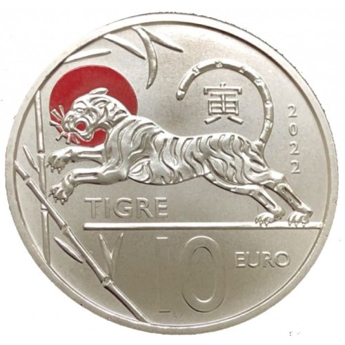 10 euro San Marino Rok tygrysa 2022