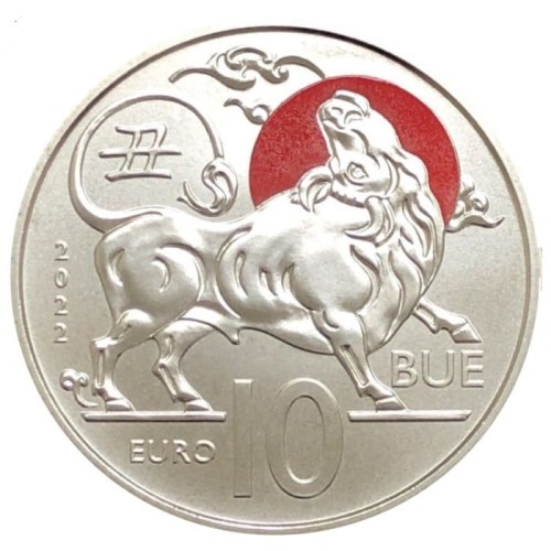 10 euro San Marino Rok bawołu 2022