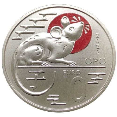 10 euro San Marino Rok szczura 2022