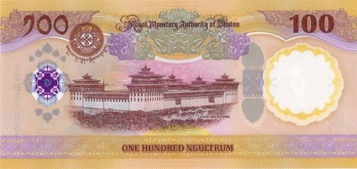 Bhutan 100 ngultrum Pałac  2025 P-38a