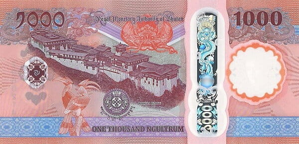 Bhutan 1000 ngultrum Pałac  2025 P-40a