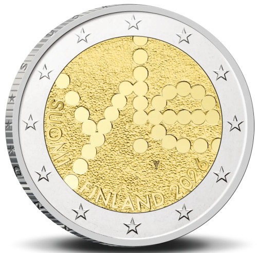 2 euro Finlandia 100 lat radia 2026