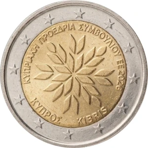 2 euro Cypr Przewodnictwo w UE 2026
