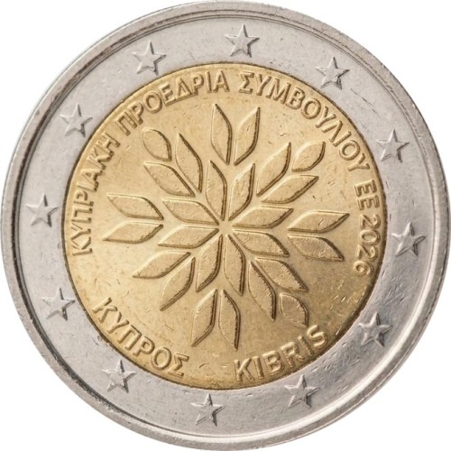 2 euro Cypr Przewodnictwo w UE 2026