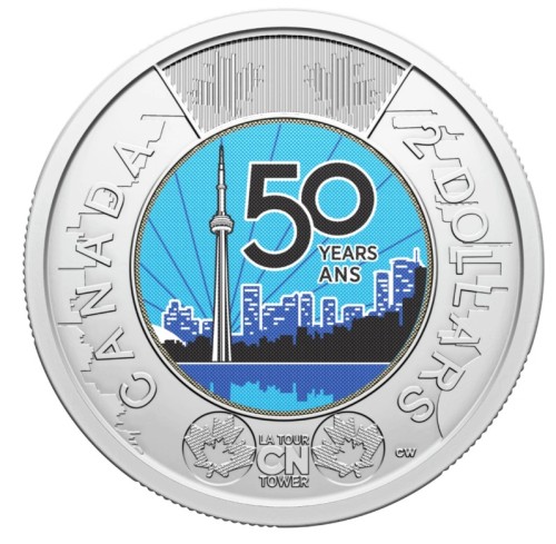 Kanada 2 $ Wieża CN 2026 kolor