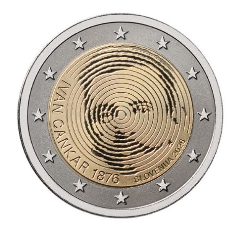 2 euro słowenia Ivan Cankar 2026