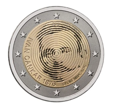 2 euro słowenia Ivan Cankar 2026