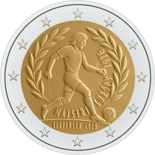 2 euro Słowacja 50. r. zwycięstwa Czechosłowacji w ME 2026