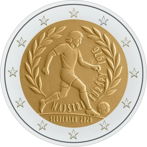 2 euro Słowacja 50. r. zwycięstwa Czechosłowacji w ME 2026