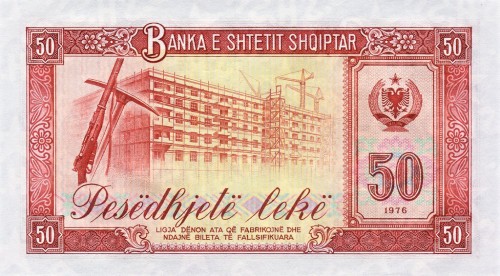 Albania 50 leków Skanderbeg, wojsko 1976 P-45a
