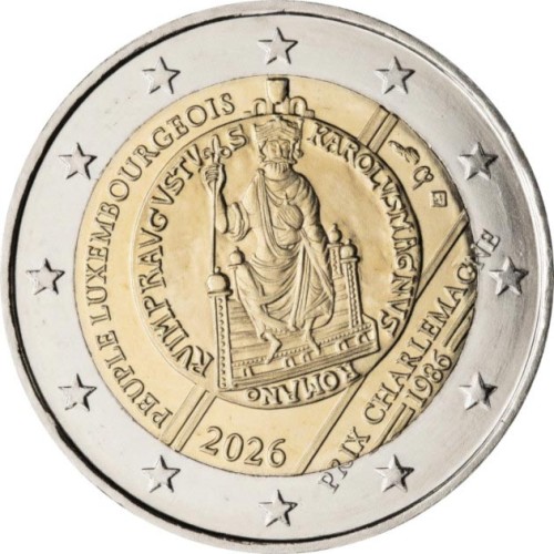2 euro Luksemburg Nagroda Karola Wielkiego 2026