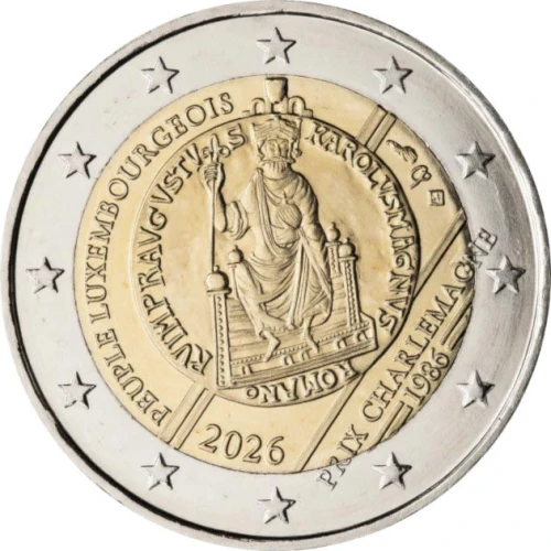 2 euro Luksemburg Nagroda Karola Wielkiego 2026