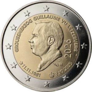 2 euro Luksemburg Urodziny Wielkiego Księcia 2026