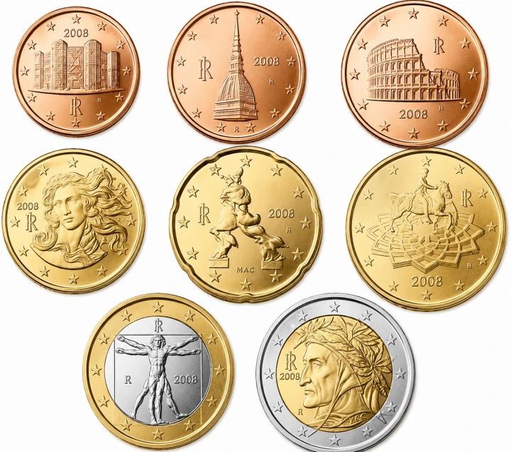 Euro set Włochy zestaw menniczy x 8 2008