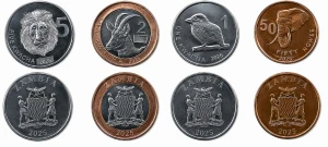 Zestaw menniczy Zambia x 4 zwierzaki 2025+