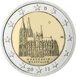 2 euro Niemcy Nadrenia -Westfalia - Kolonia 2011