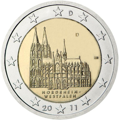 2 euro Niemcy Nadrenia -Westfalia - Kolonia 2011