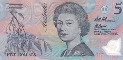 Australia 5 dolarów 1992 P-50a