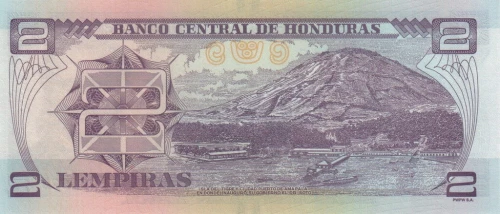 Honduras 2 lempira Marco Aurelio Soto 2022 P-97e