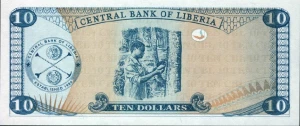 Liberia 10 $ Zbieranie kauczuku 2011 P-27f