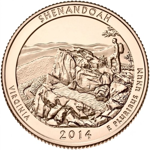 USA 25 c Park narodowy Shenandoah 2014 nr 22 24 K Au