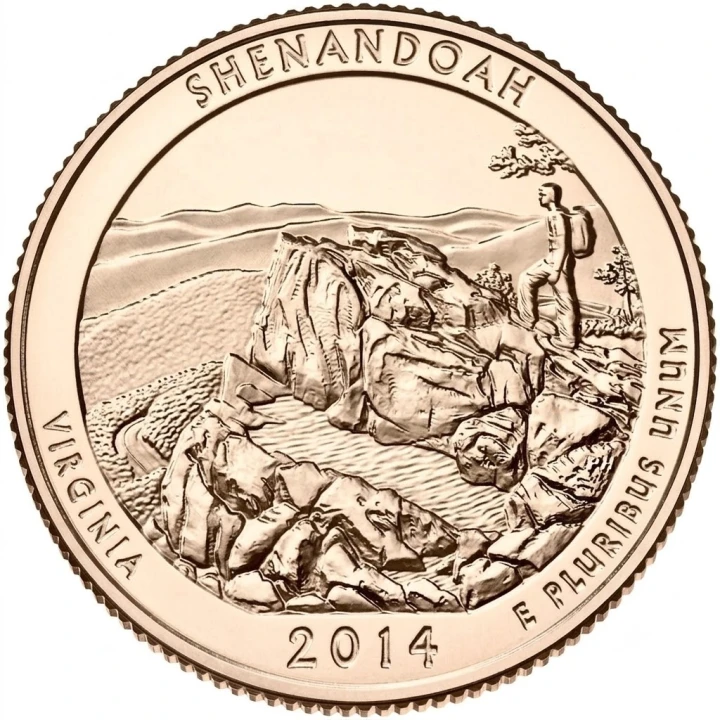 USA 25 c Park narodowy Shenandoah 2014 nr 22 24 K Au
