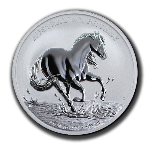 Australia 1$ Koń Australijski Brumby 2020 1 Oz Ag.999