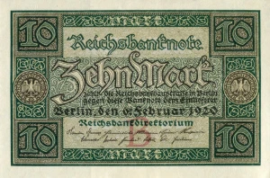 Niemcy 10 marek 1920 P-67a
