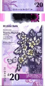 Irlandia Północna 20 funtów 2019 P-345a