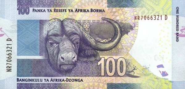 RPA 100 Rand Nelson Mandela / Bawół 2015 P-141b