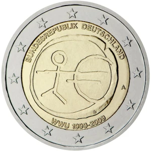 2 euro NIEMCY 10 lat strefy euro 2009