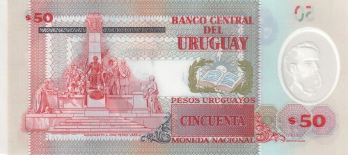 Urugwaj 50 peso Pomnik 2021 P-102b