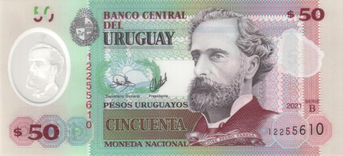 Urugwaj 50 peso Pomnik 2021 P-102b