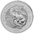WB 5f Bestie Tudorów Royal Dragon 2oz Ag.999 2026