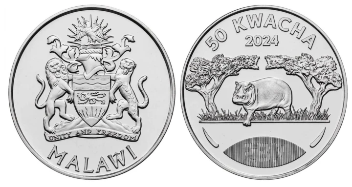 Malawi 50 + 20 kwacha Zwierzęta 2024