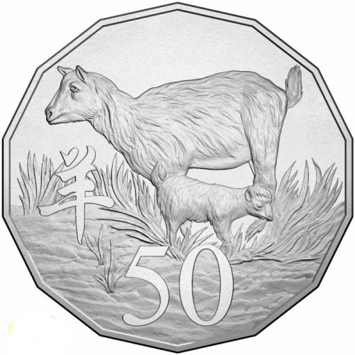 Australia 50 c Rok kozy 2015
