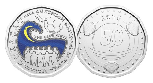 Curacao 50 centów Mistrzostwa Świata FIFA 2026
