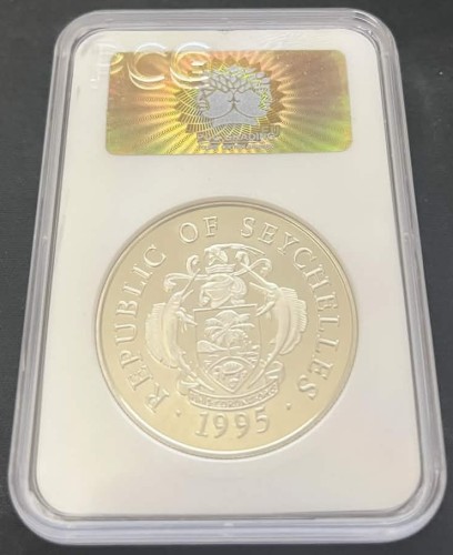 Seszele 25 rupii XXVI letnia olimpiada Atlanta 1996 1995 PCG PR69