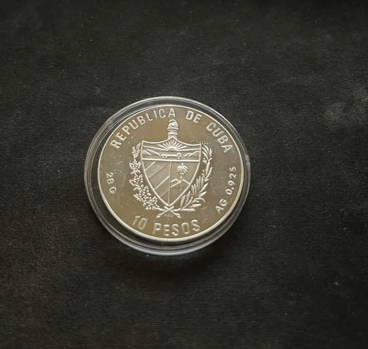Kuba 10 peso Barcelona 1992 - koszykówka 1990