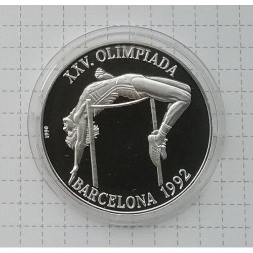 Kuba 10 peso Barcelona 1992 - skok wzwyż 1990